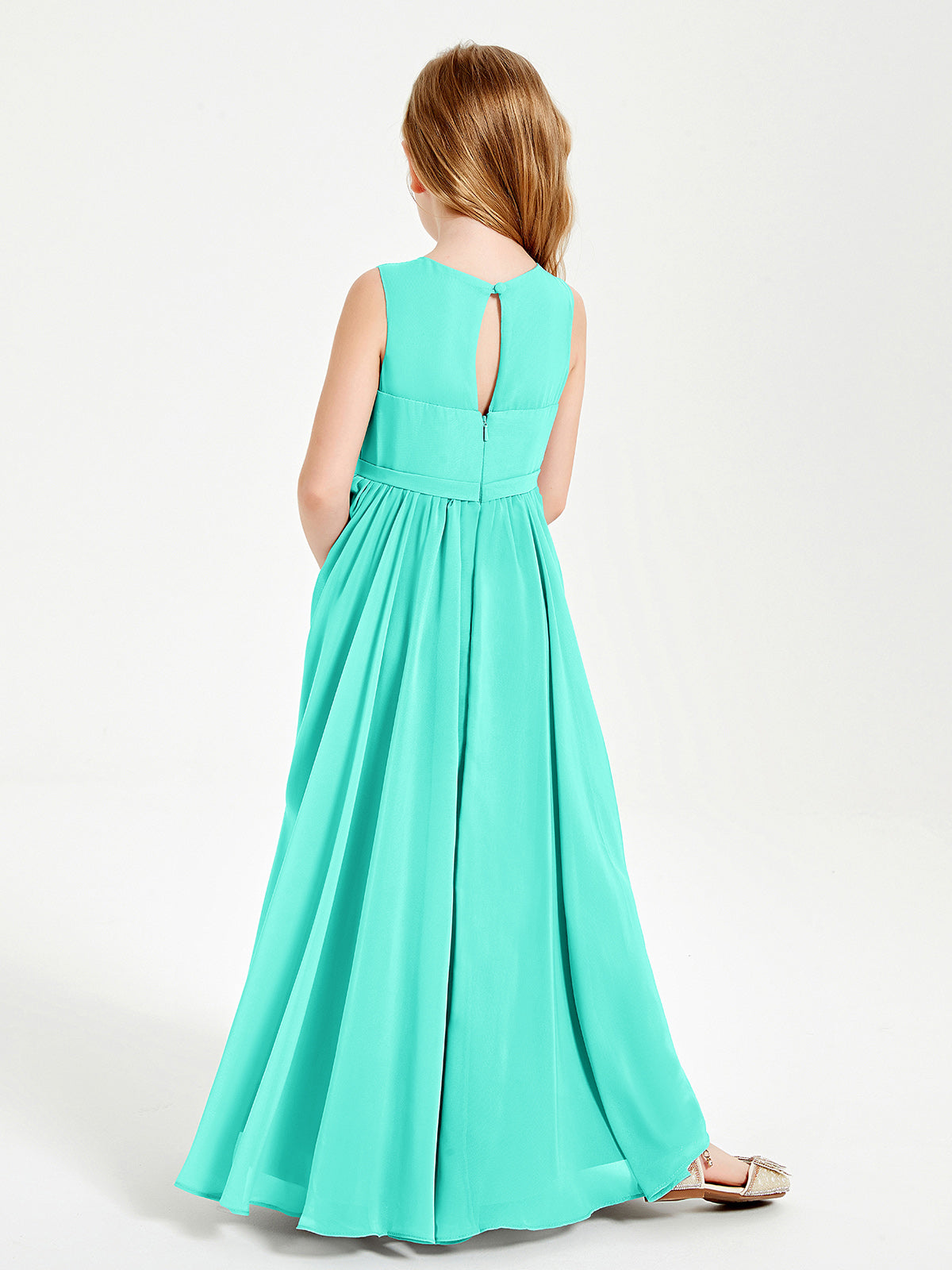 Chic Elegant Sleeveless Dresses for Junior Bridesmaids Spa